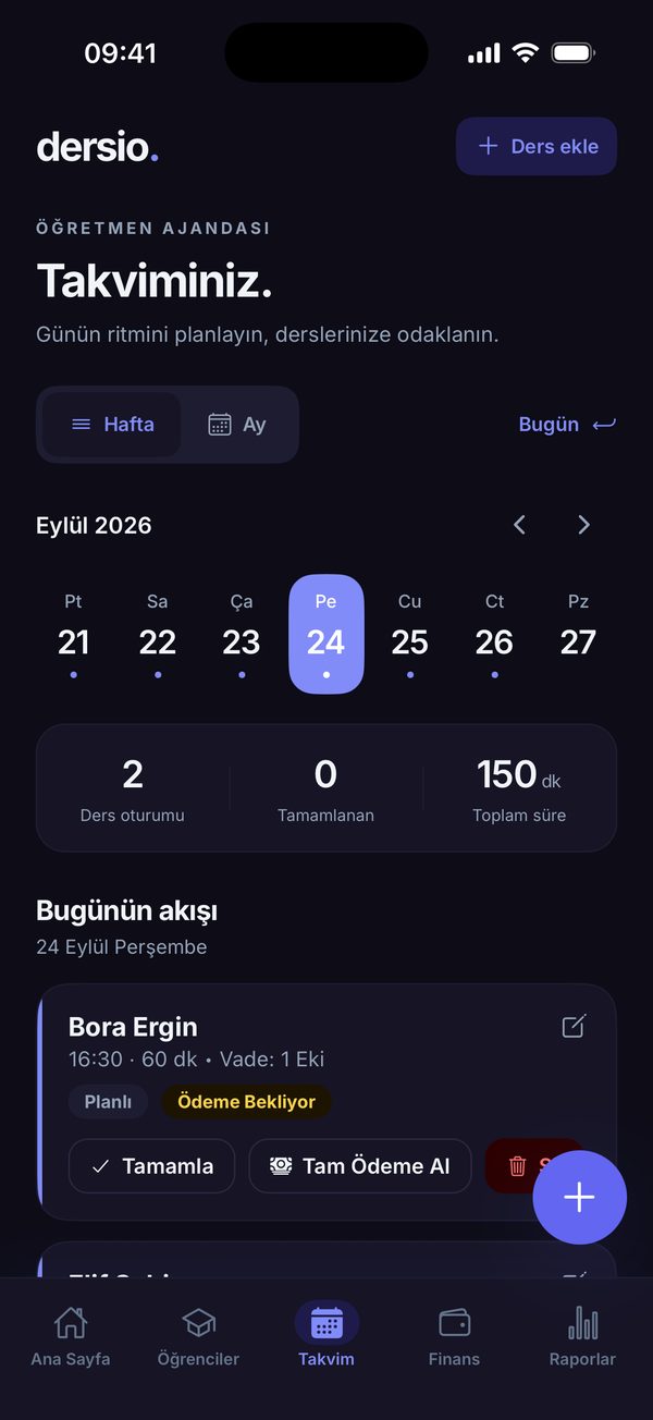 Dersio ekranı